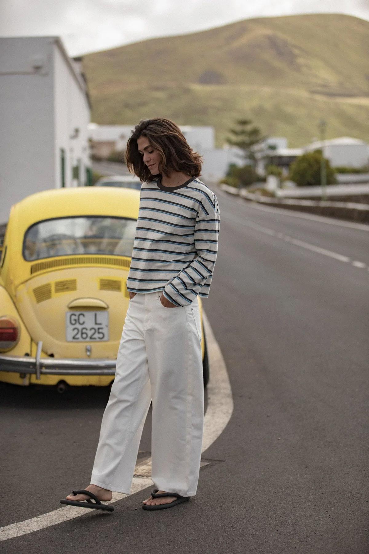 Product gallery image number 2 for product Porto Stripe Long Sleeve T-Shirt - Women’s