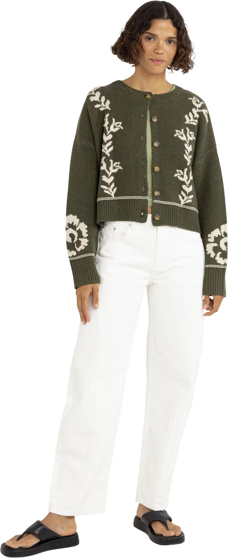 Product gallery image number 3 for product Antique Floral Crop Cardigan - Women's