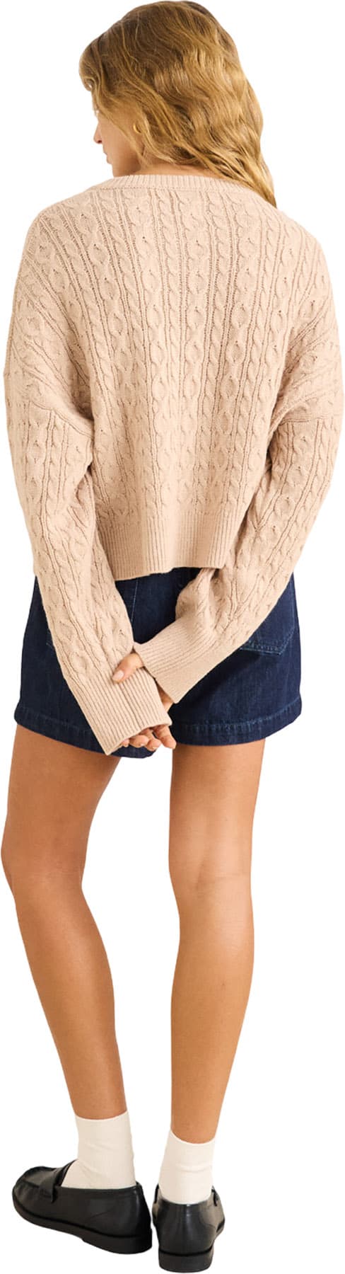 Product gallery image number 3 for product Juniper Cable Knit Cardigan - Women's