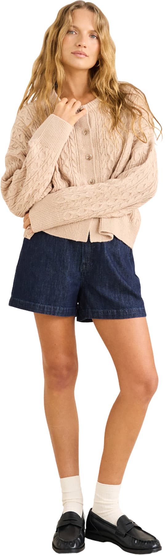 Product gallery image number 4 for product Juniper Cable Knit Cardigan - Women's