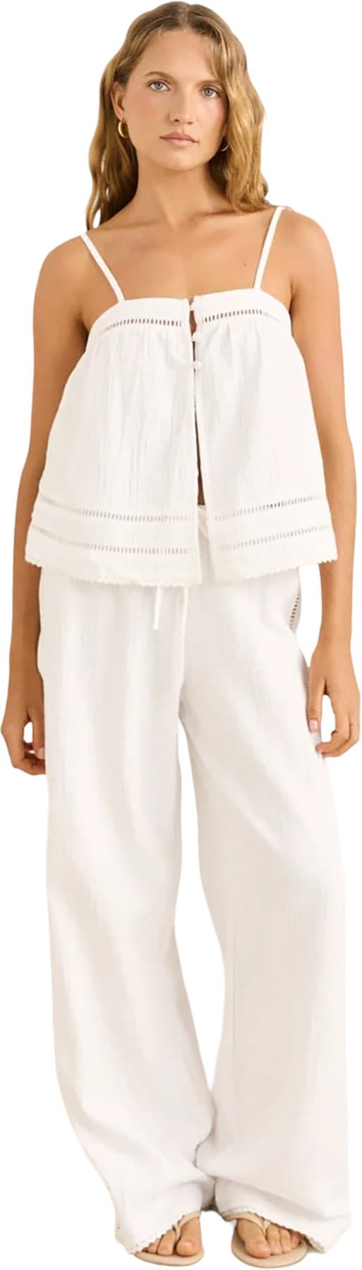 Product image for Pantalon à bord festonné Macy - Femme
