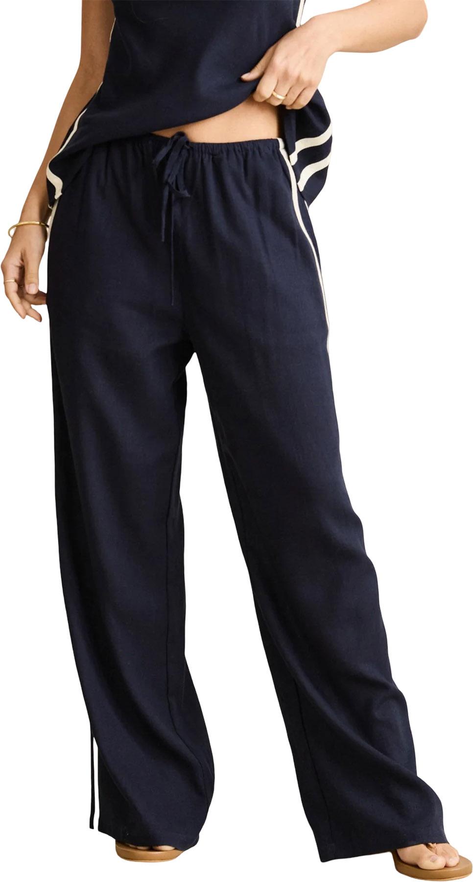 Product gallery image number 4 for product Contrast Linen Track Pant - Women's