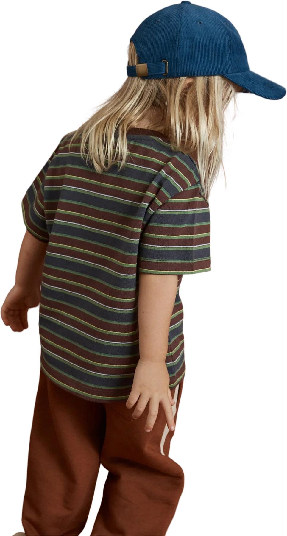Product gallery image number 2 for product T-shirt à manches courtes à rayures Adventure - Enfant