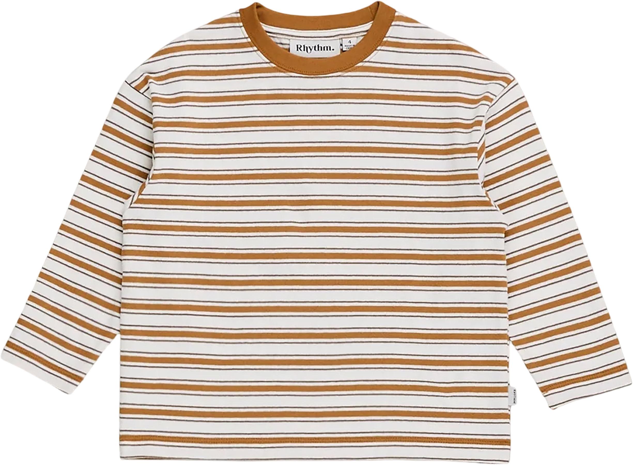 Product image for T-shirt à manches longues avec rayures rétro - Enfant