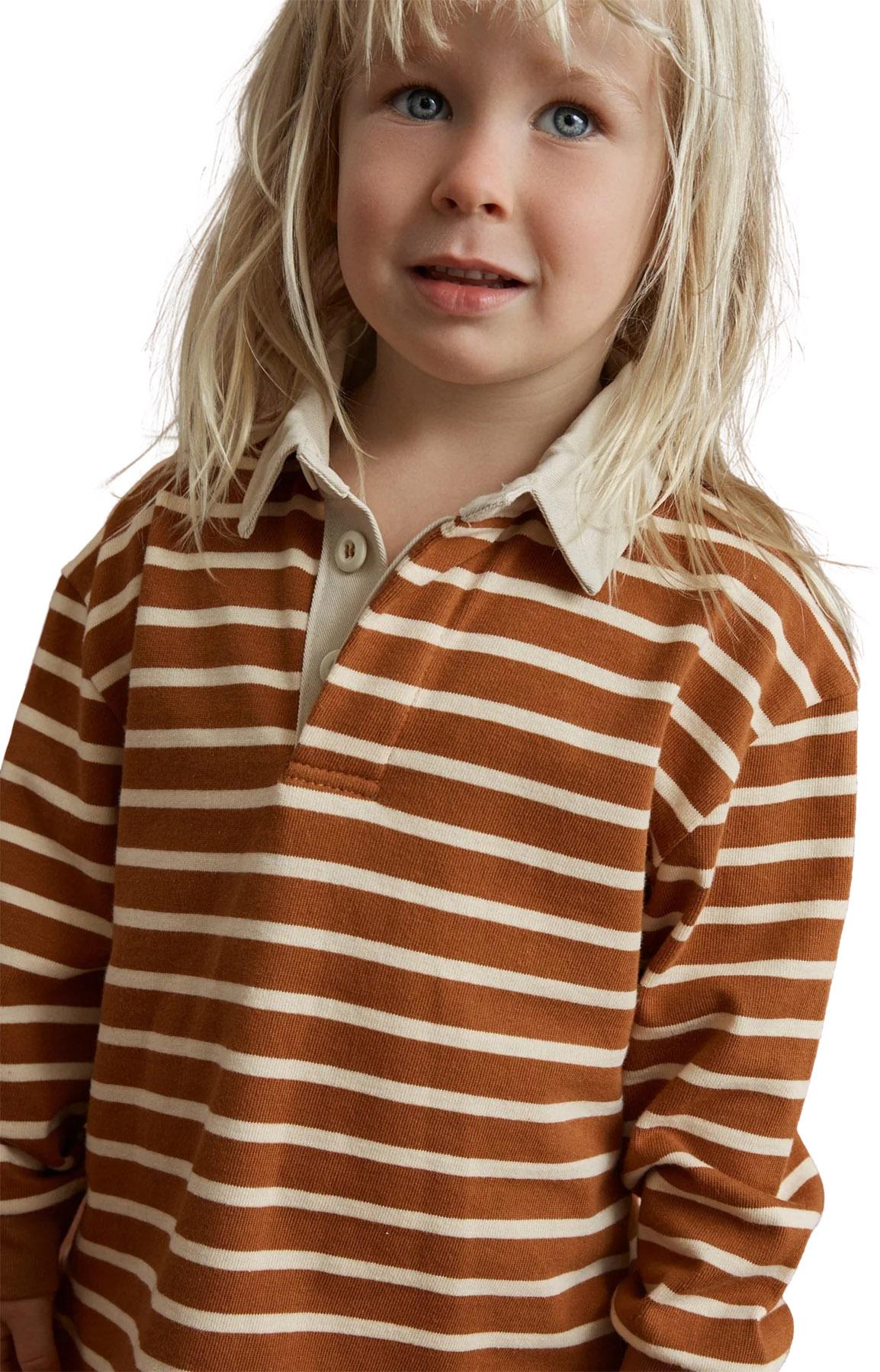 Product gallery image number 3 for product Stripe Long Sleeve Rugby Polo - Kids
