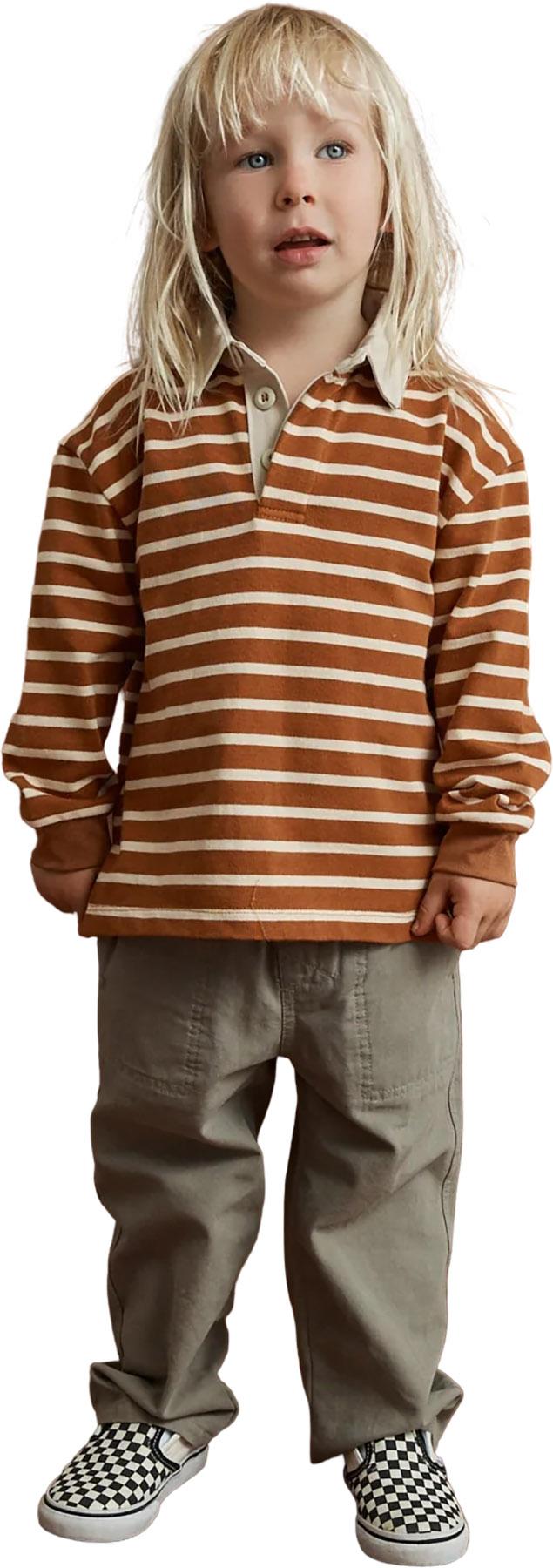 Product gallery image number 5 for product Stripe Long Sleeve Rugby Polo - Kids