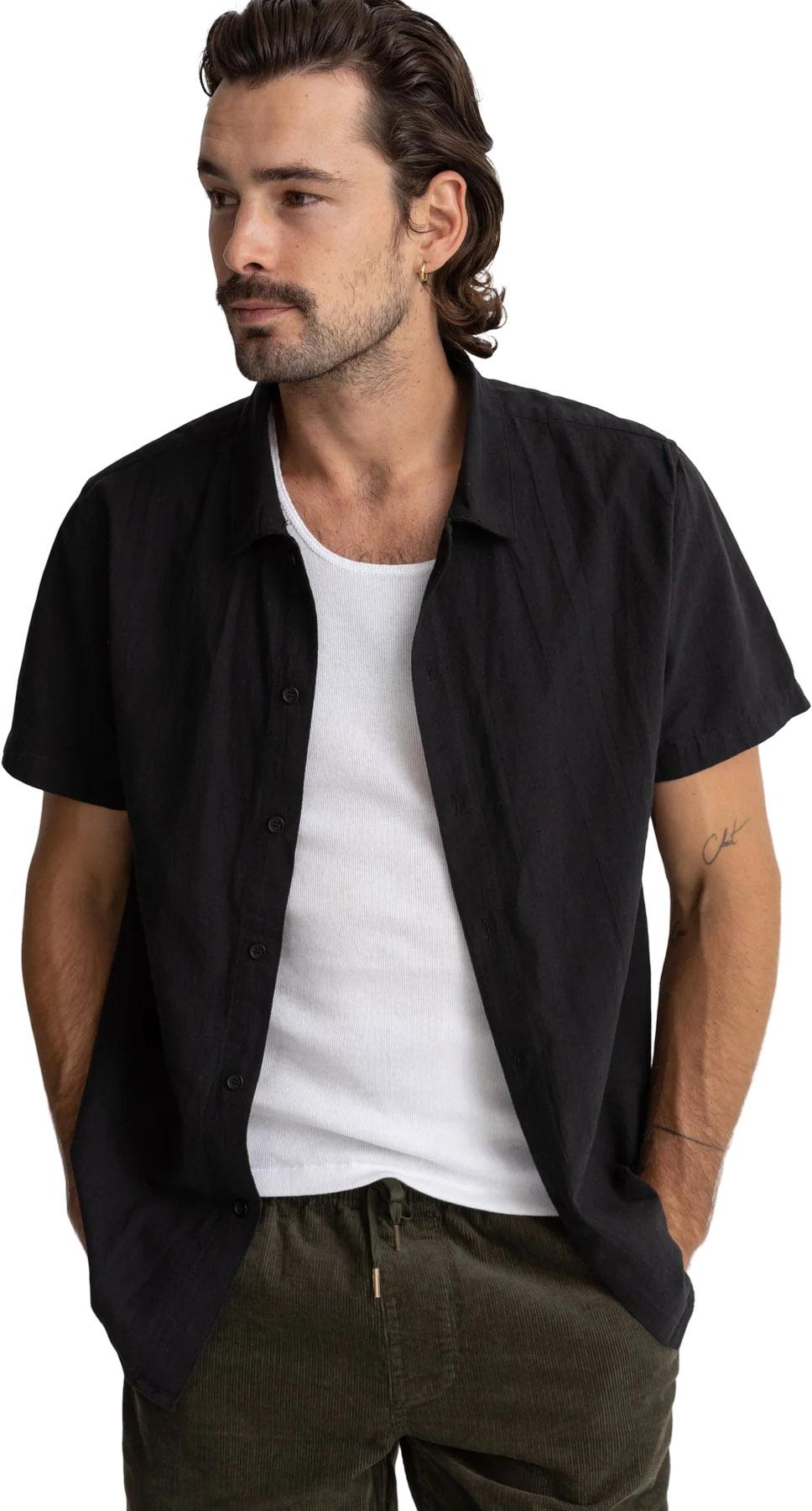 Product gallery image number 2 for product Classic Linen Short Sleeve Shirt - Men's