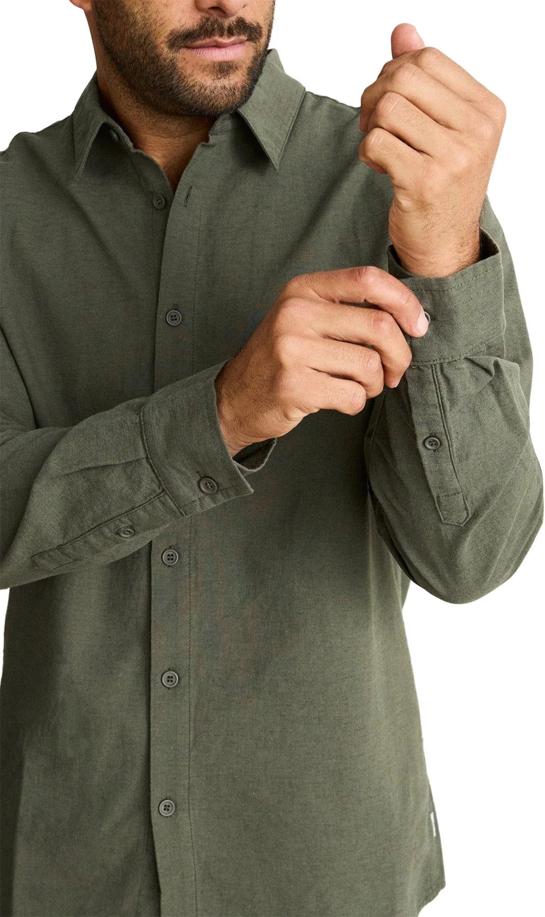 Product gallery image number 3 for product Classic Linen Long Sleeve Shirt - Men's
