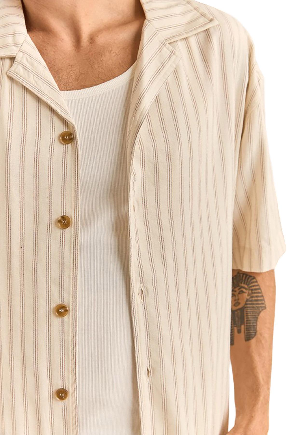 Product gallery image number 4 for product Relaxed Stripe Short Sleeve Shirt - Men's