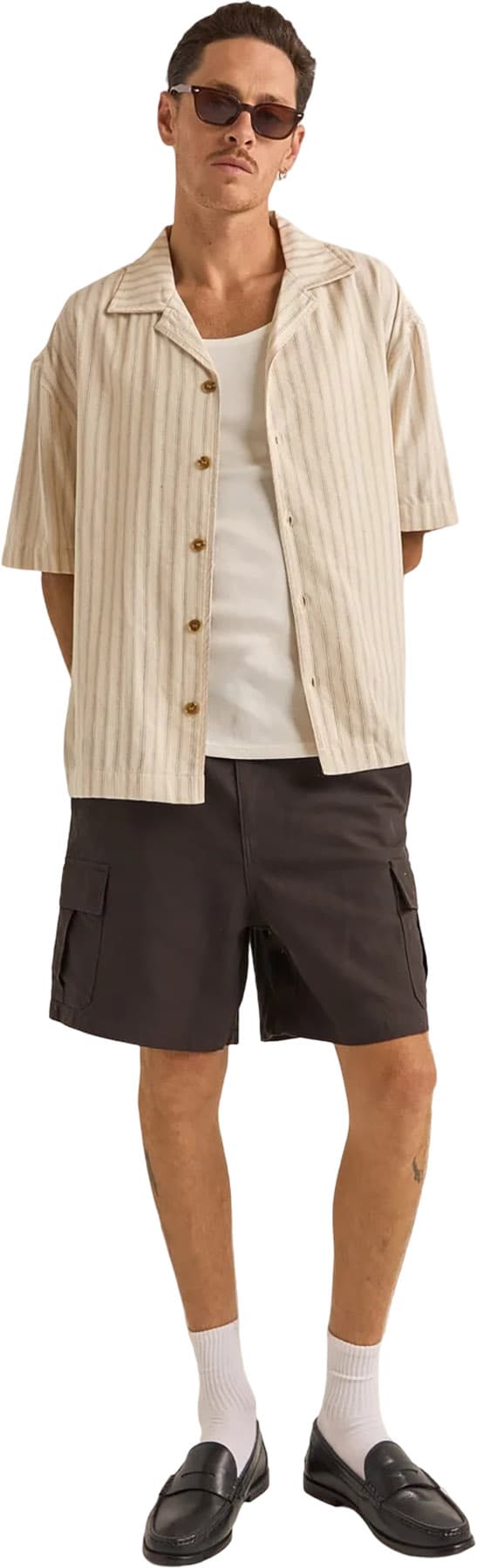 Product gallery image number 3 for product Relaxed Stripe Short Sleeve Shirt - Men's