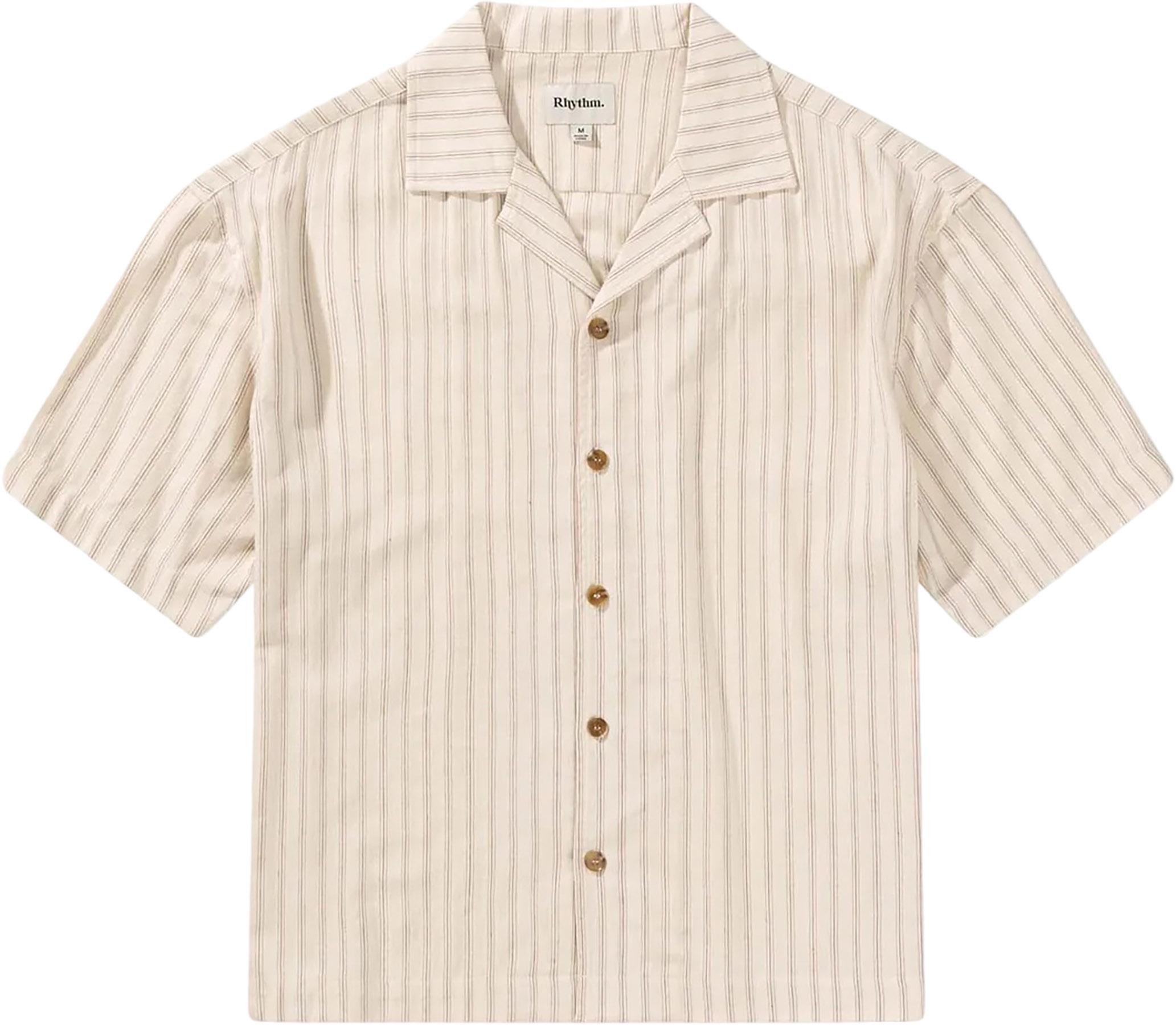 Image de produit pour Chemise à manches courtes rayée décontractée - Homme