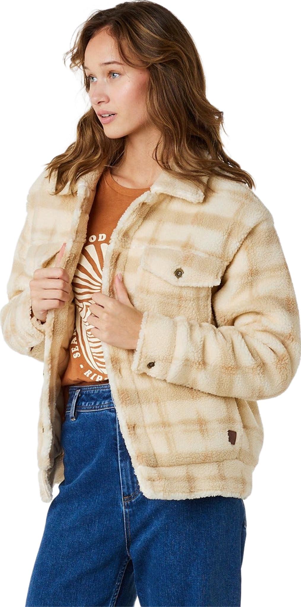 Product gallery image number 3 for product Sunrise Session Sherpa Lined Button Up Jacket - Women's