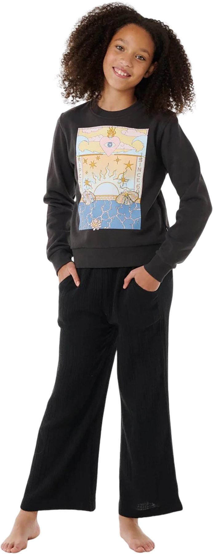 Numéro de l'image de la galerie de produits 2 pour le produit Chandail en molleton à col rond Summer Solstice Art - Fille