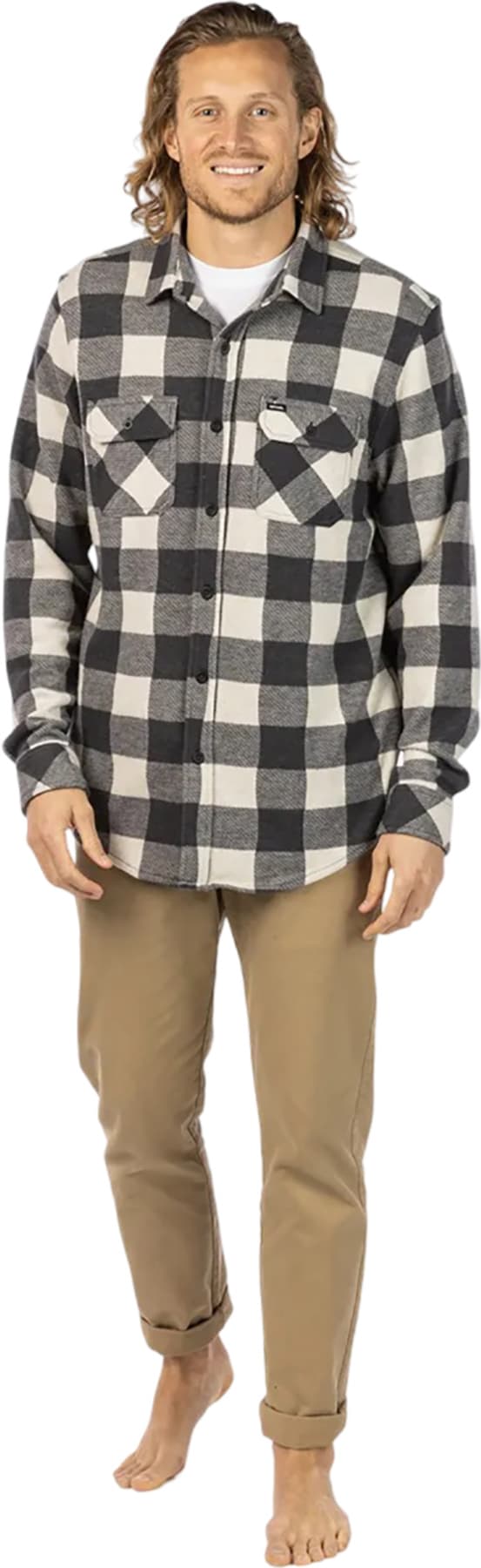 Product gallery image number 3 for product Chemise à manches longues Grid - Homme