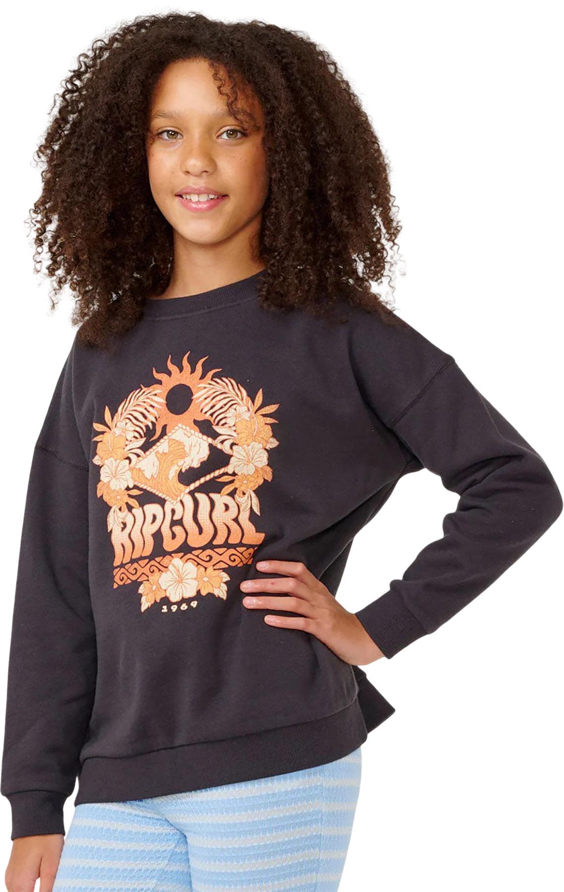 Numéro de l'image de la galerie de produits 2 pour le produit Chandail en molleton à col rond Sun Sol Art - Fille