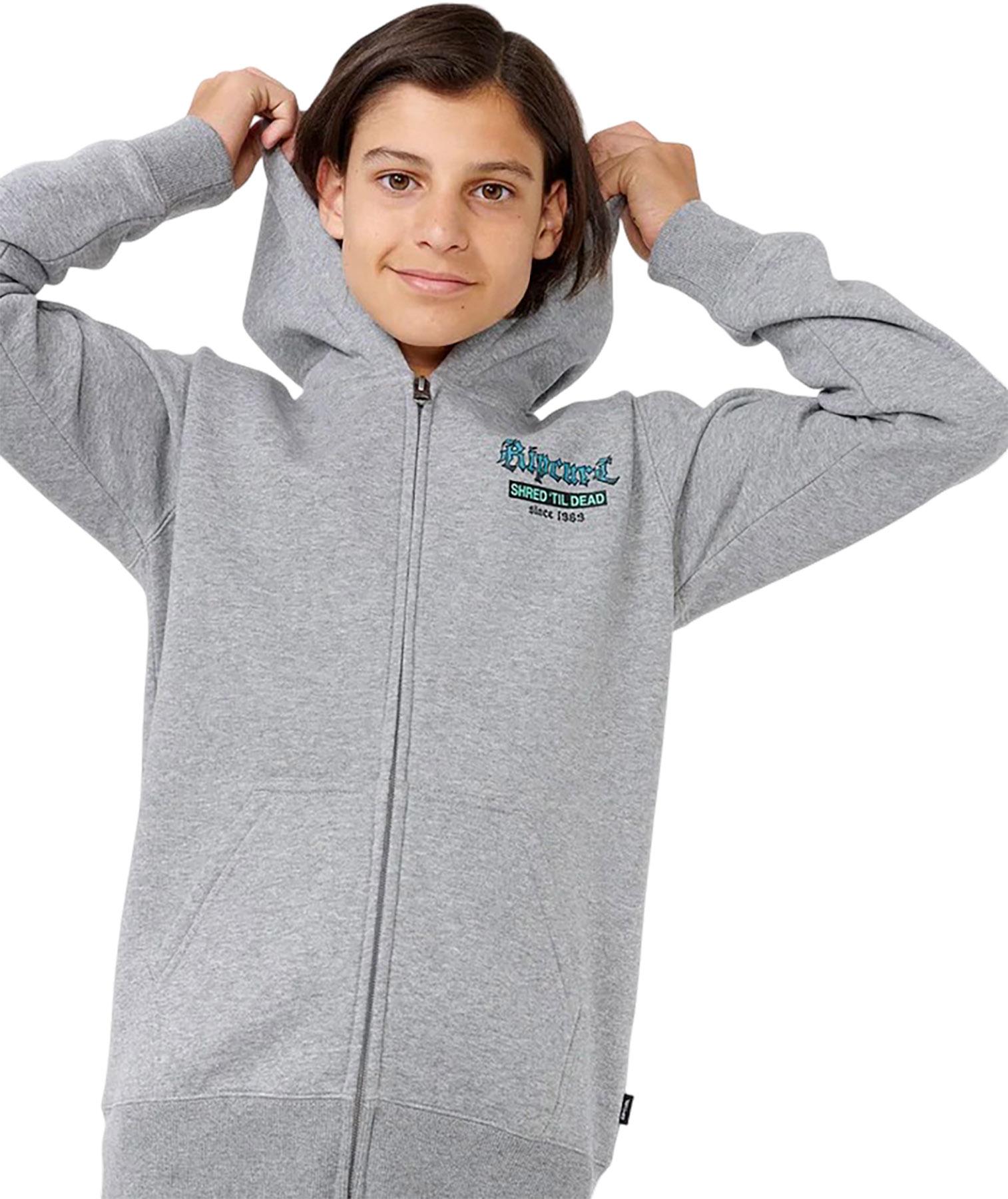 Numéro de l'image de la galerie de produits 4 pour le produit Chandail à capuchon en molleton zippé Shred Till Dead - Garçon