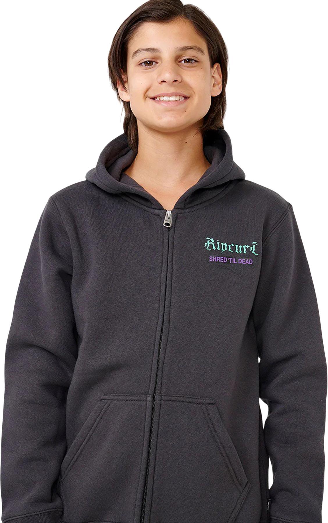 Product gallery image number 5 for product Shred Till Dead Zip Through Fleece Hoodie - Boys
