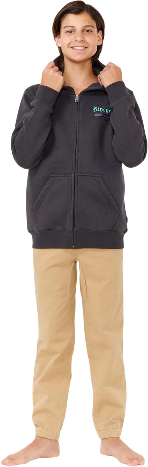 Product gallery image number 3 for product Shred Till Dead Zip Through Fleece Hoodie - Boys