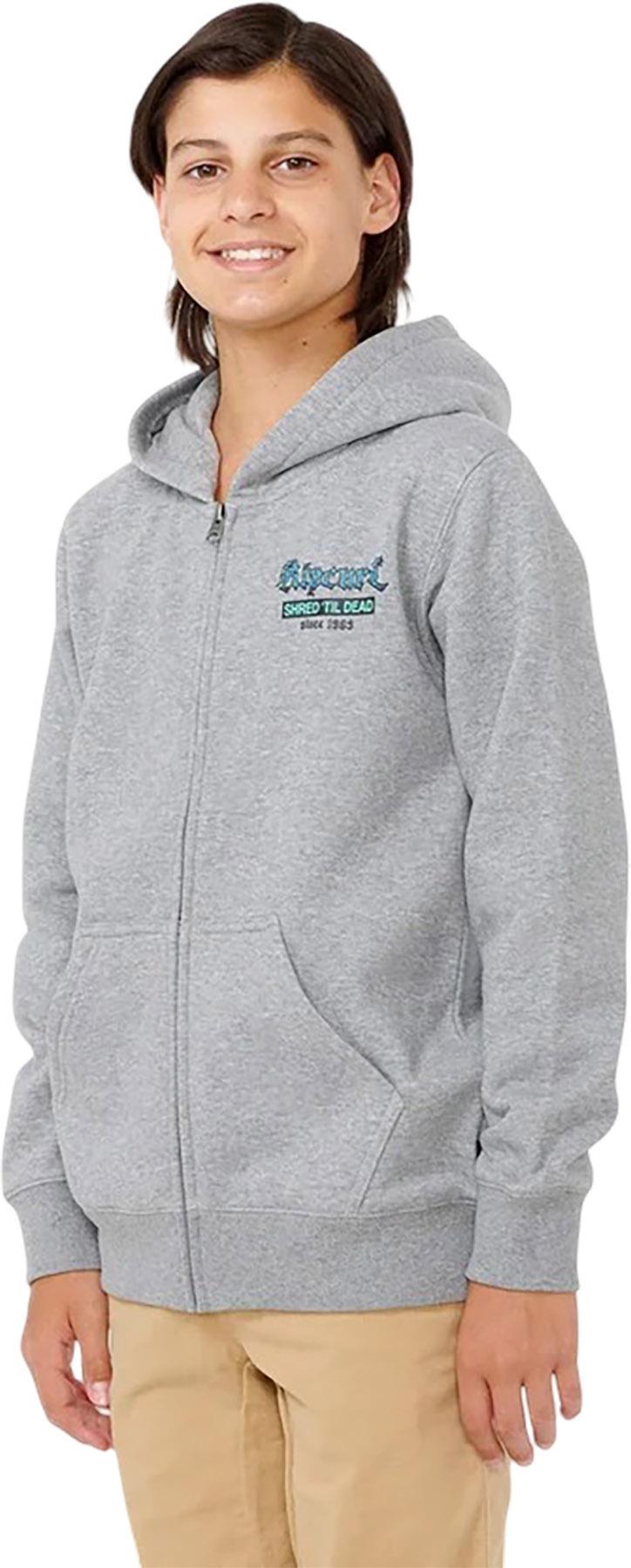 Numéro de l'image de la galerie de produits 5 pour le produit Chandail à capuchon en molleton zippé Shred Till Dead - Garçon