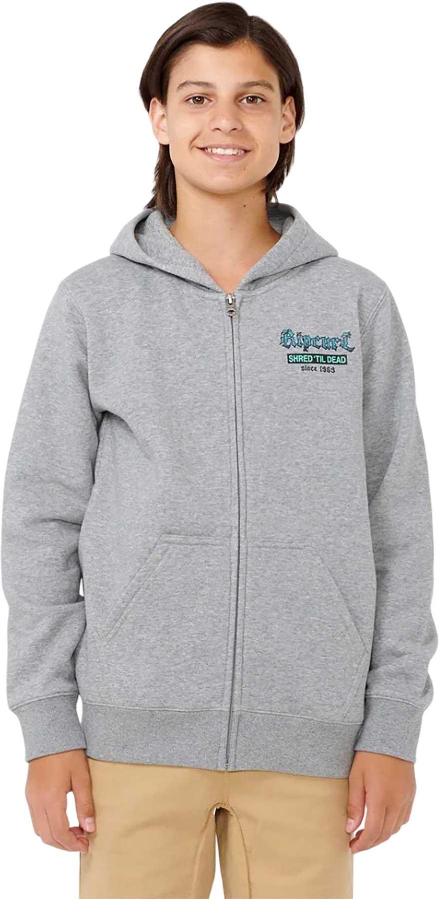 Image de produit pour Chandail à capuchon en molleton zippé Shred Till Dead - Garçon