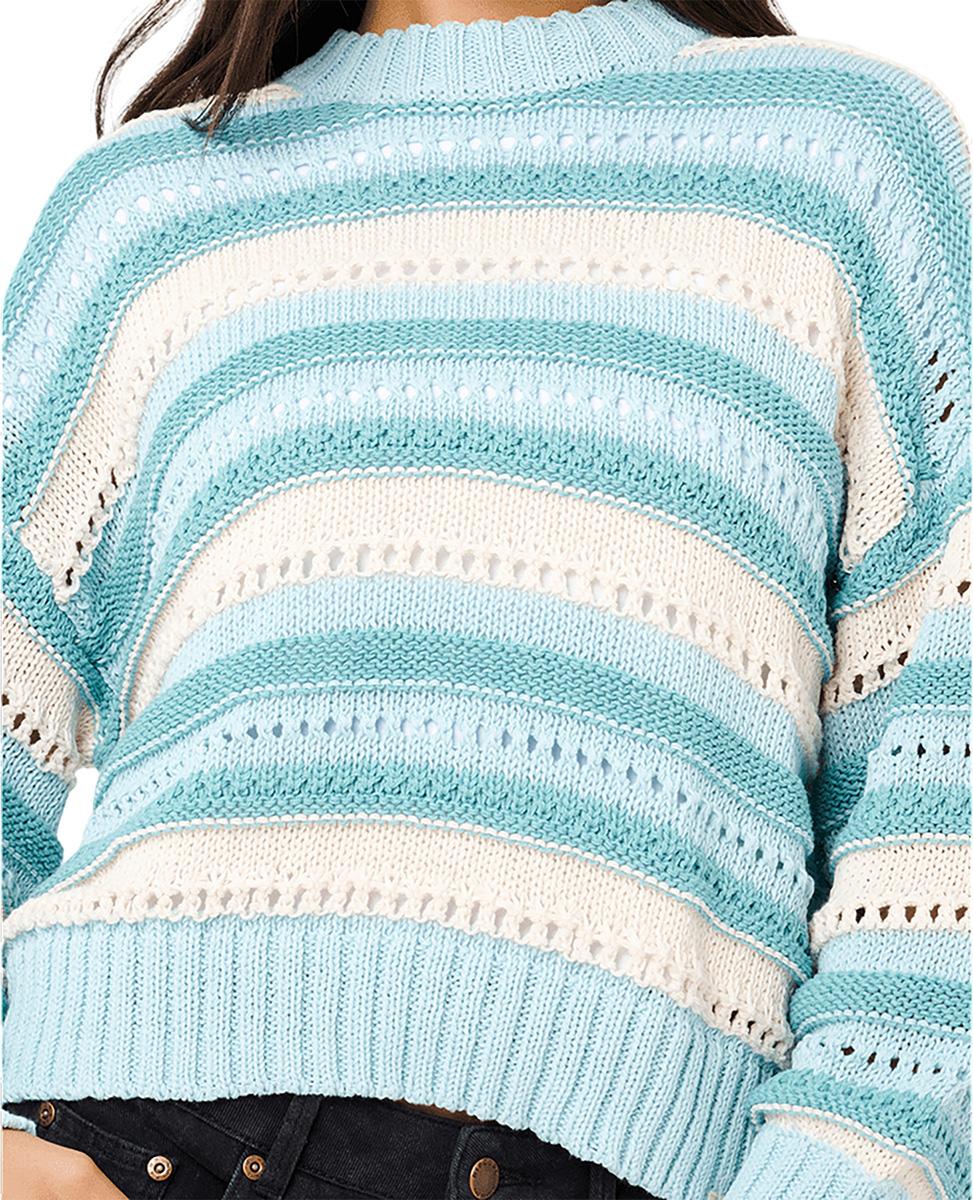 Numéro de l'image de la galerie de produits 3 pour le produit Chandail en tricot rayé en coton Neon Isles - Femme