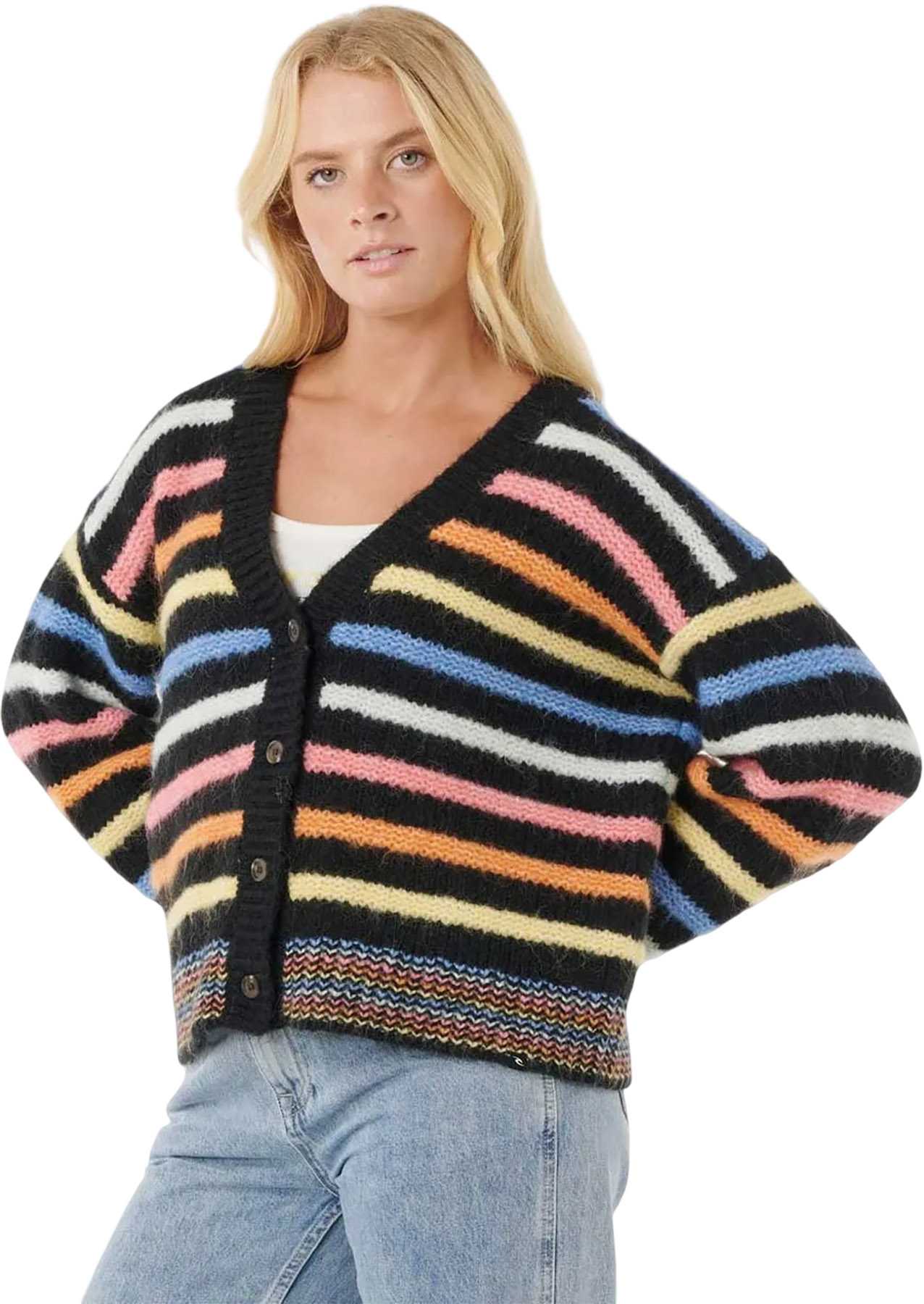 Image de produit pour Cardigan à rayures Pacific Rider - Femme