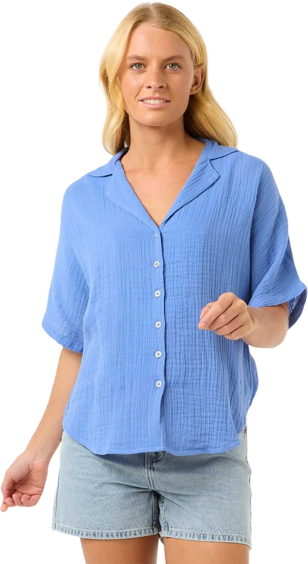 Image de produit pour Chemise à manches courtes Premium Surf - Femme