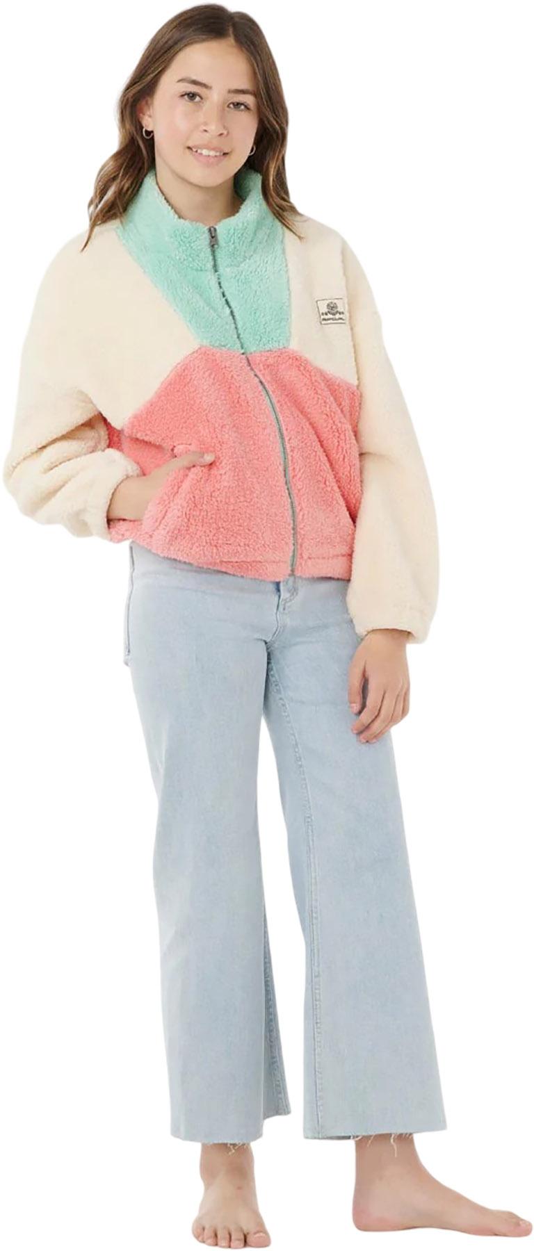 Product gallery image number 2 for product Manteau polaire Block Party - Fille