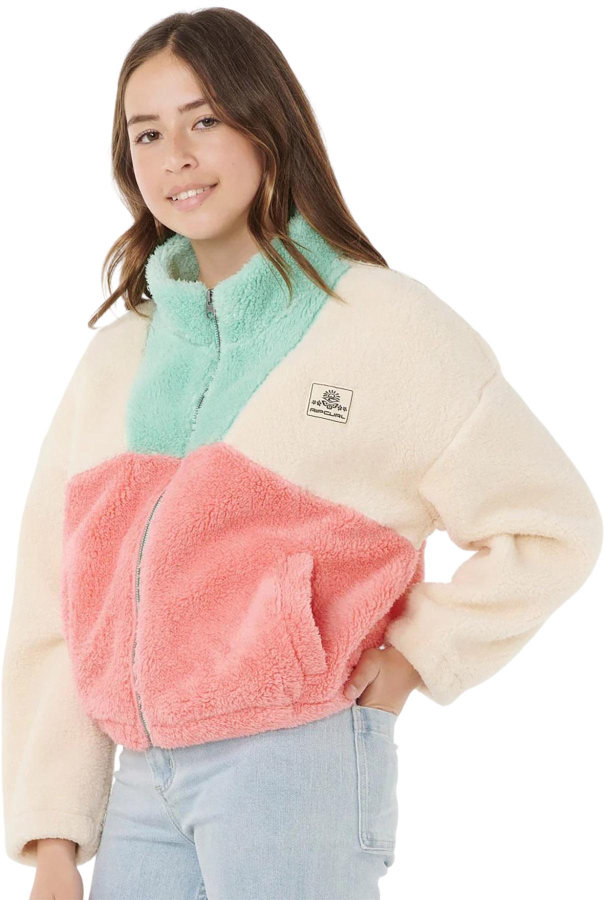 Product gallery image number 4 for product Manteau polaire Block Party - Fille