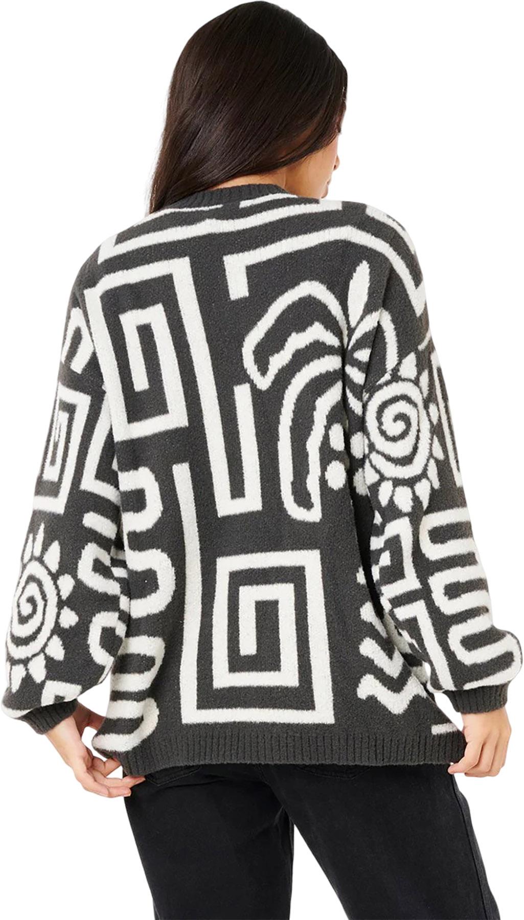 Product gallery image number 5 for product Chandail en molleton à col rond en tricot Sunset Luau - Femme