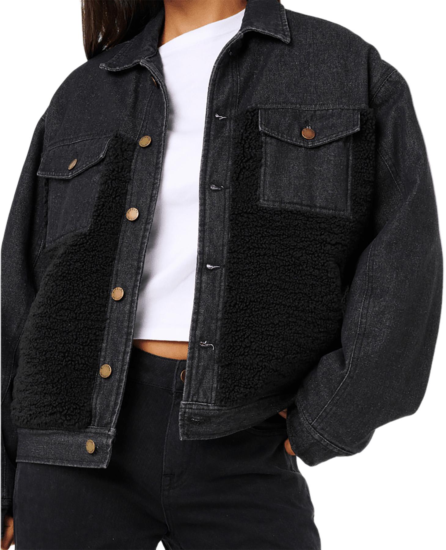 Numéro de l'image de la galerie de produits 2 pour le produit Manteau en jean sherpa Cruisin' - Femme