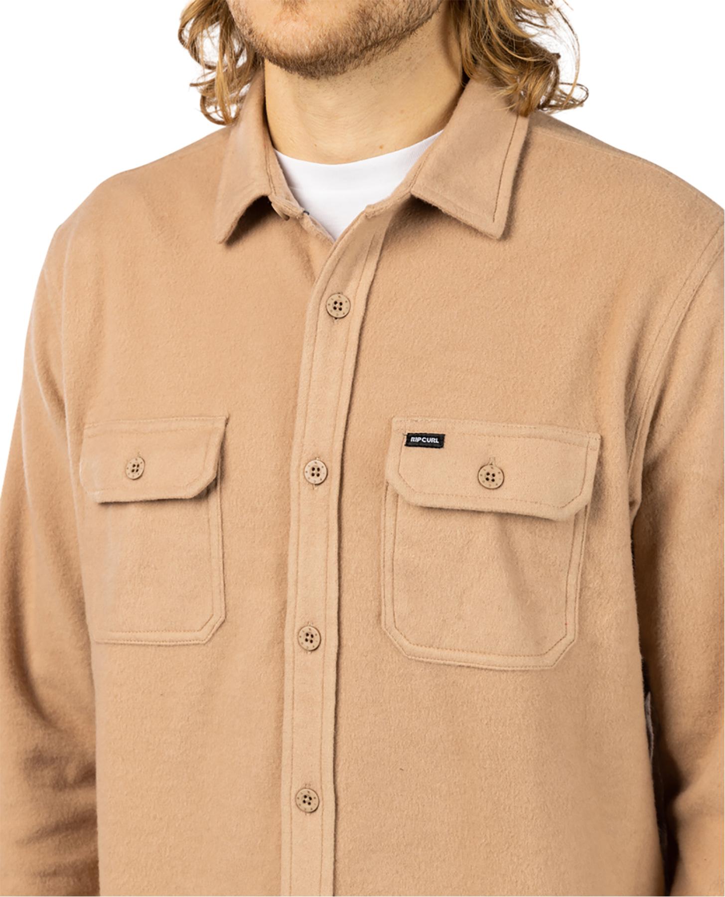 Product gallery image number 3 for product Grid Solid Long Sleeve Shirt - Men's