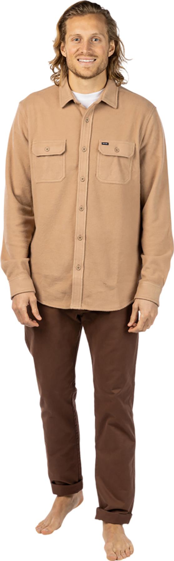 Product gallery image number 4 for product Grid Solid Long Sleeve Shirt - Men's