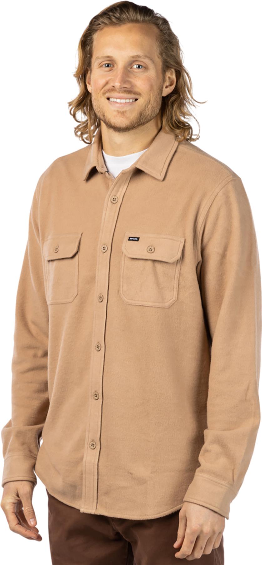Product gallery image number 5 for product Grid Solid Long Sleeve Shirt - Men's