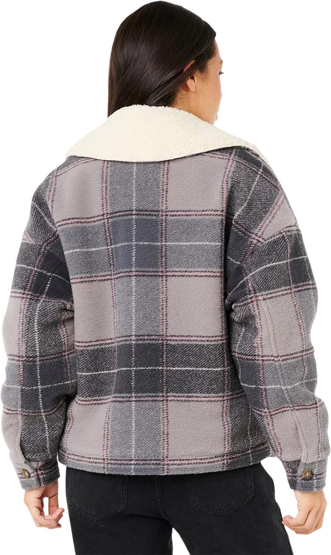 Product gallery image number 6 for product Manteau-chemise à carreaux Sunset Luau - Femme  