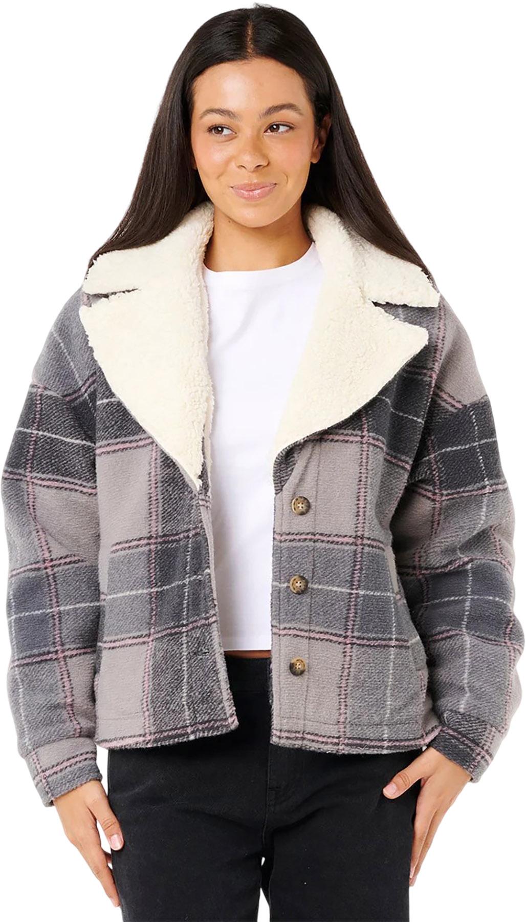 Product image for Manteau-chemise à carreaux Sunset Luau - Femme  