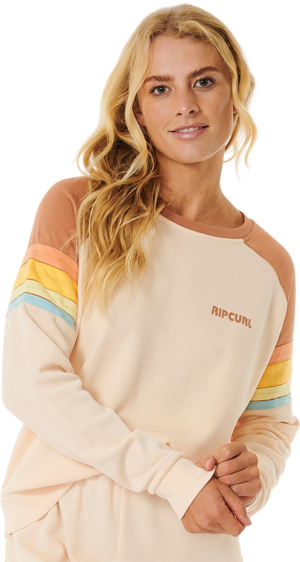 Product gallery image number 3 for product Surf Revival Raglan Crew Neck Fleece Pullover - Women's