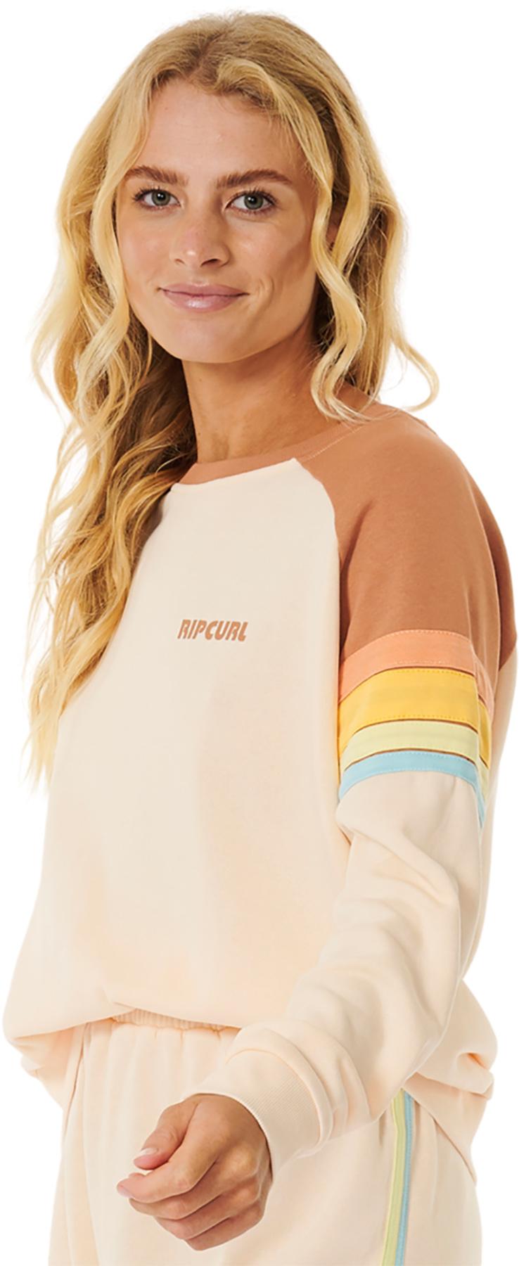 Product gallery image number 4 for product Surf Revival Raglan Crew Neck Fleece Pullover - Women's