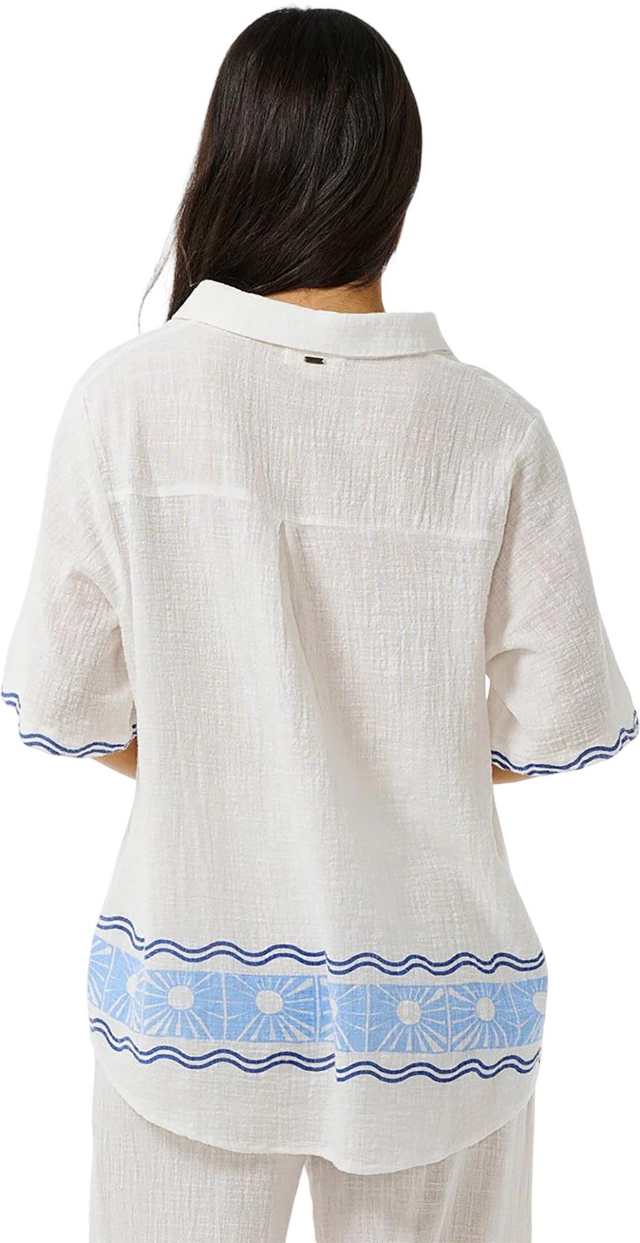 Numéro de l'image de la galerie de produits 2 pour le produit Chemise à imprimé soleil Santorini - Femme