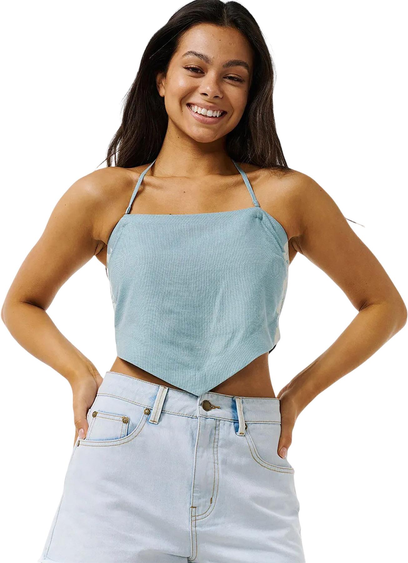 Image de produit pour Haut à encolure halter Hibiscus Heat - Femme