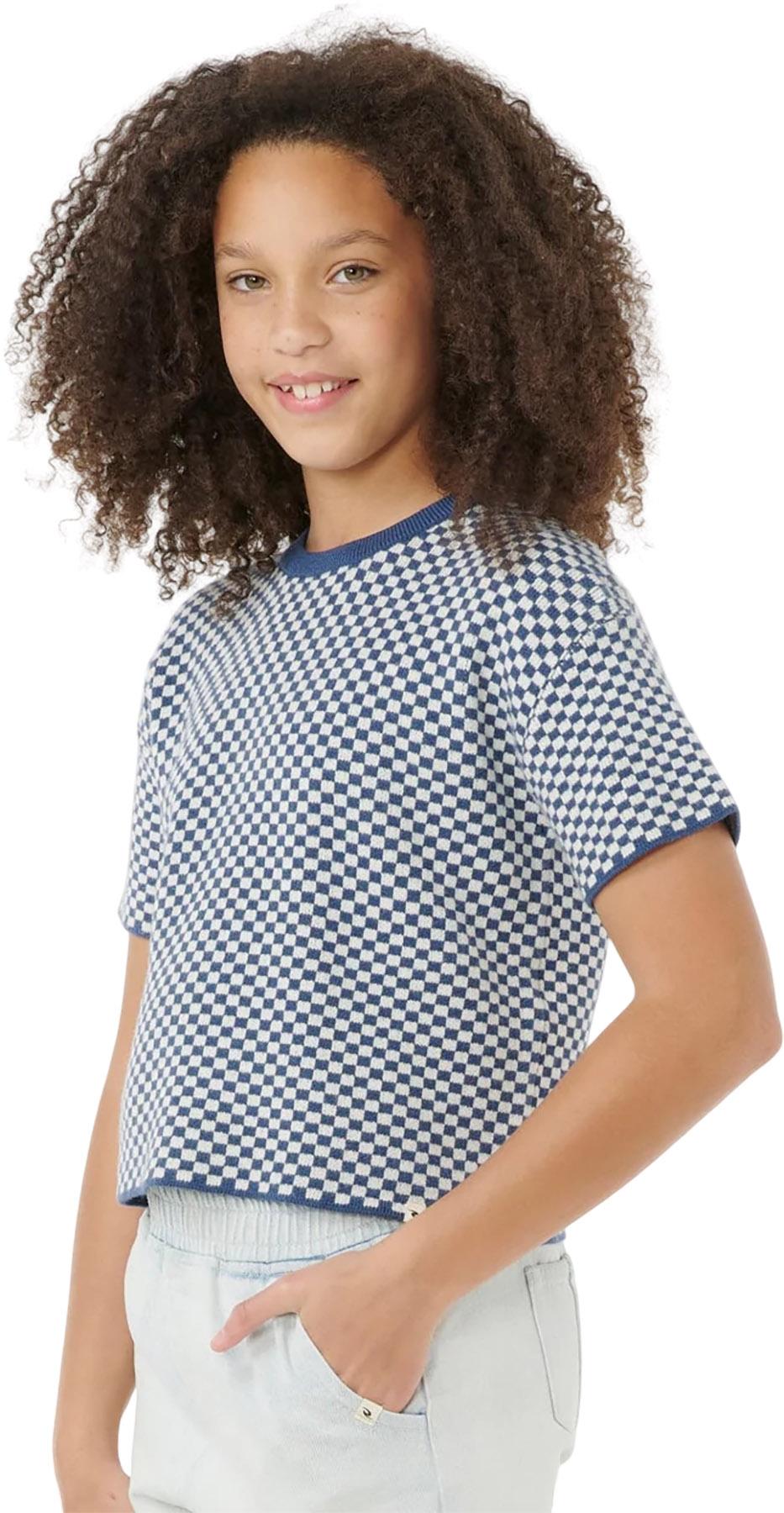Product gallery image number 3 for product Sunset Knit Gingham Tee - Girl