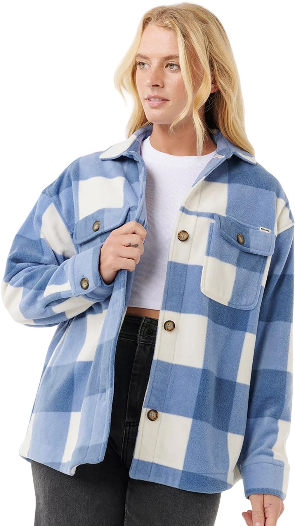 Product gallery image number 5 for product Neon Isles Fleece Long Sleeve Shirt - Women's