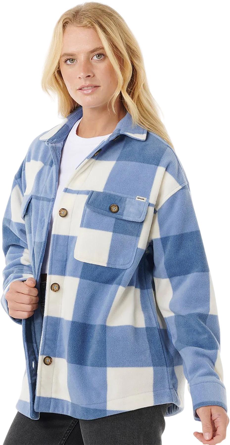 Product gallery image number 6 for product Neon Isles Fleece Long Sleeve Shirt - Women's