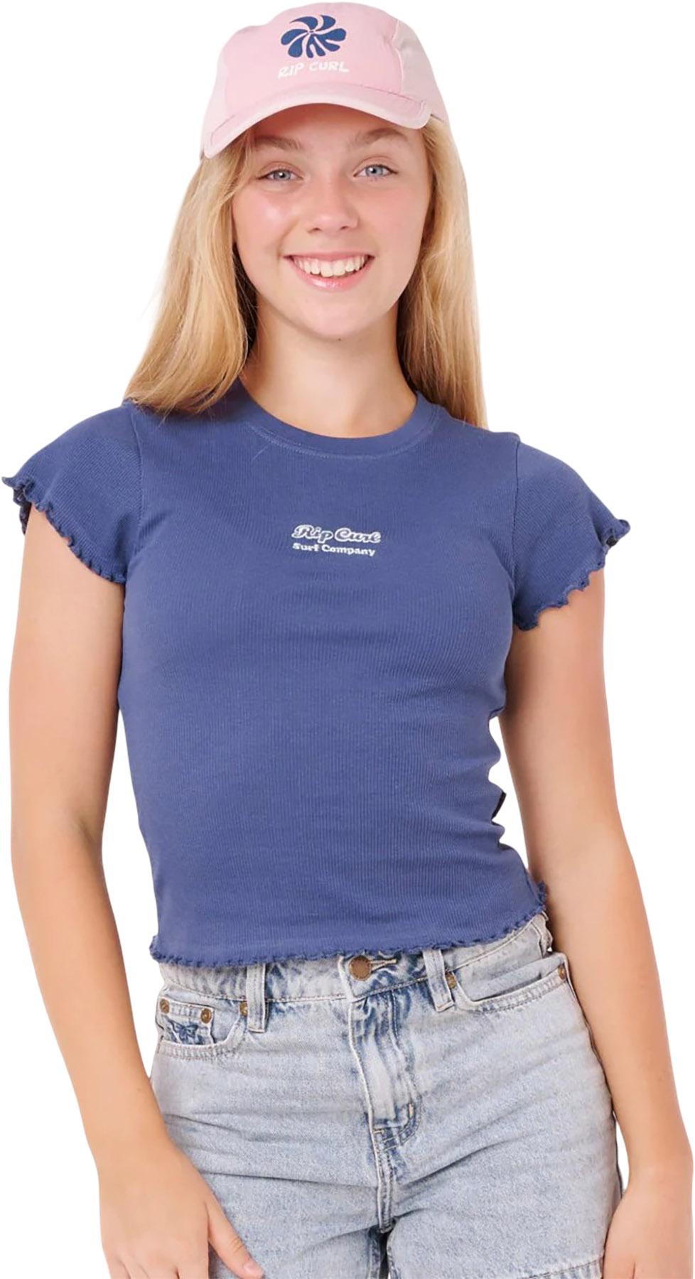 Product image for T-shirt côtelé Paradise Club - Fille