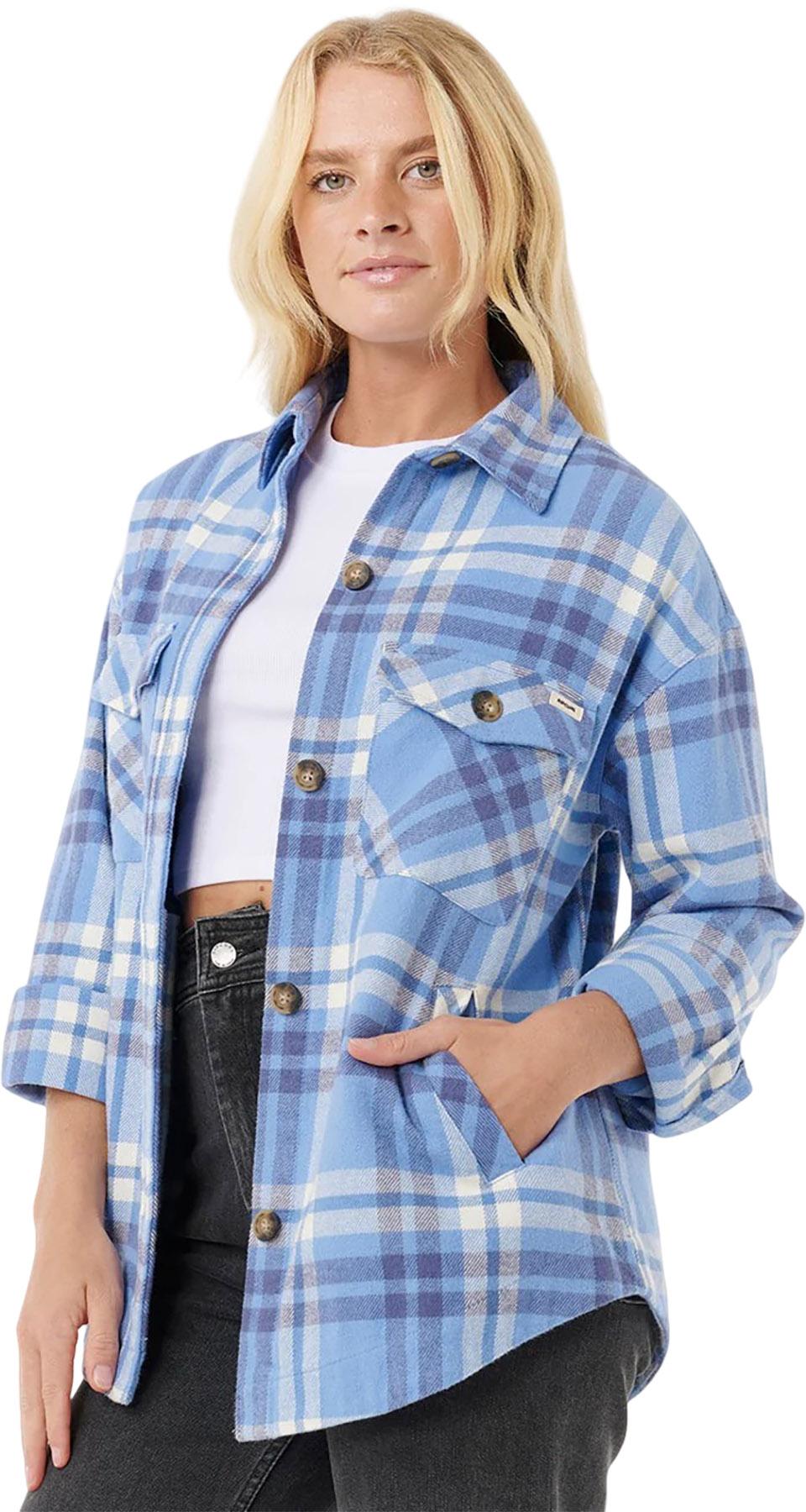 Product gallery image number 6 for product Chemise en flanelle à manches longues Oceanic - Femme