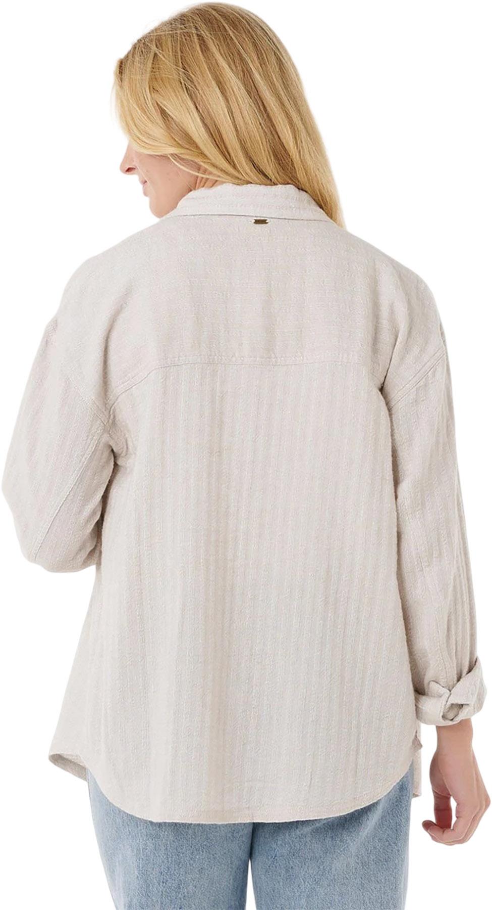 Product gallery image number 5 for product Manteau-chemise texturé Oceanic - Femme