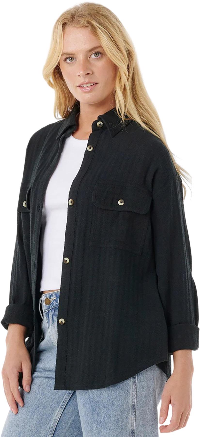 Numéro de l'image de la galerie de produits 4 pour le produit Manteau-chemise texturé Oceanic - Femme