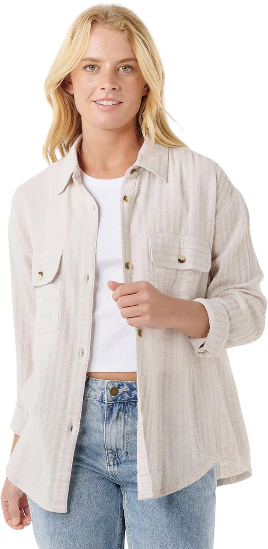 Product image for Manteau-chemise texturé Oceanic - Femme