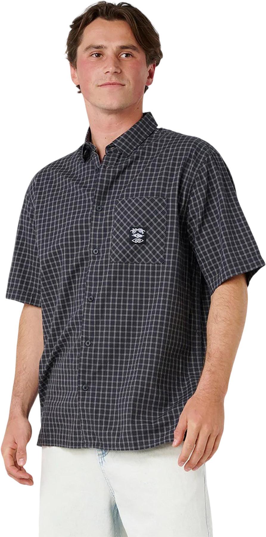 Product gallery image number 6 for product Liquid Trips Check Short Sleeve Shirt - Men's
