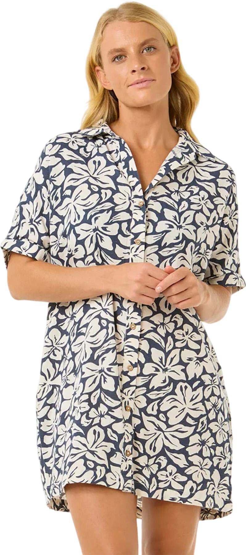 Image de produit pour Robe chemise à manches courtes Las Dalias - Femme